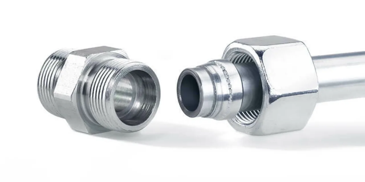 zwei Verschraubungsteile eo 2 psr