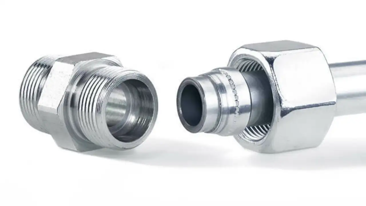 zwei Verschraubungsteile eo 2 psr