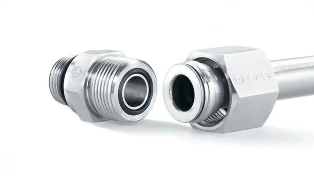 zwei Verschraubungsteile o lok