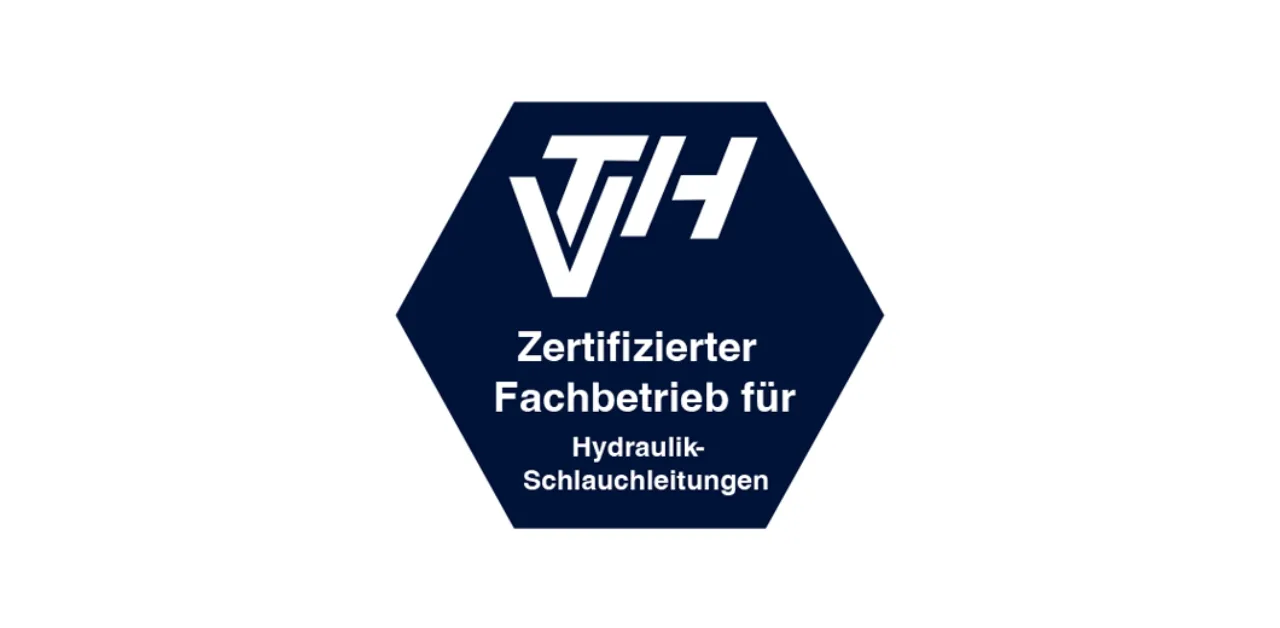 VTH Zertifizierter Fachbetrieb für Hydraulik-Schlauchleitungen Zertifikat